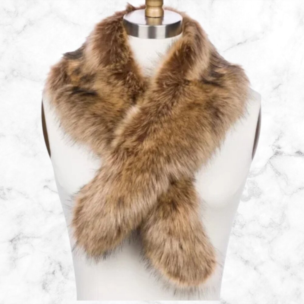 NWT | LOOK BY M Orla Faux Fur Stole 40" | OSFA